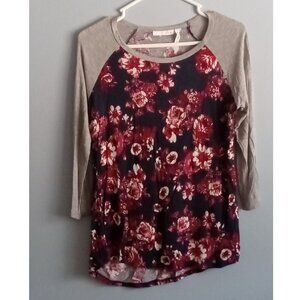 Women's Floral Print Jersey Top